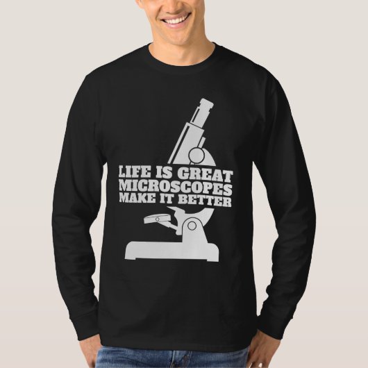 Biologie Microscoop Student Wetenschapper Leraar T-shirt (Voorkant)