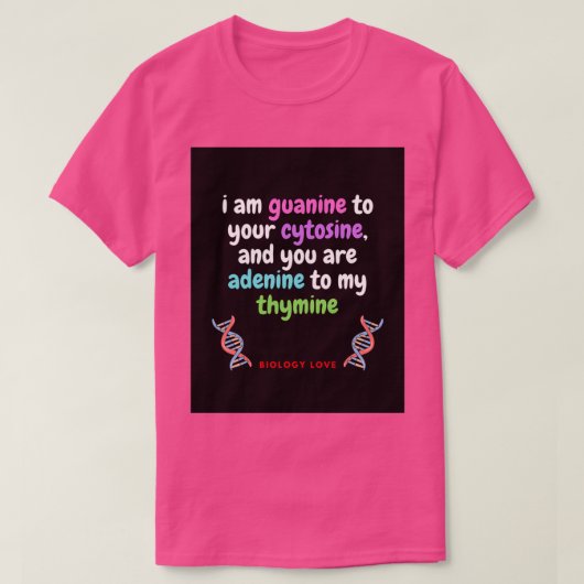 biologie nerd liefde t-shirt (Design voorkant)