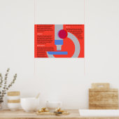 Biologie onthult geloof - vijf redenen poster (Keuken)