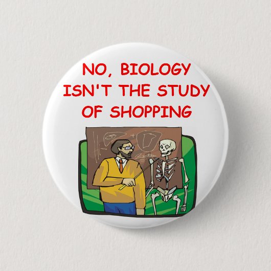 biologie ronde button 5,7 cm (Voorkant)