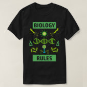 Biologie Rules Cool Science Design T-shirt (Design voorkant)