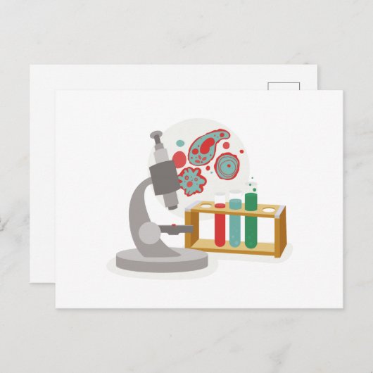 Biologie Science Briefkaart (Voorkant / Achterkant)