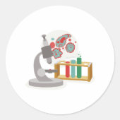 Biologie Science Ronde Sticker (Voorkant)