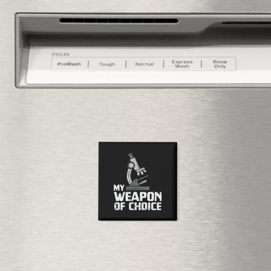 Biologie scientist My Weapon van de technische mic Magneet (Insitu (Vaatwasser))