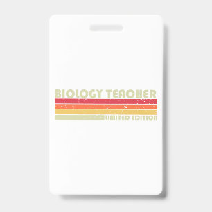 BIOLOGIE-TEACHER Funny Job Title Professional Birt Badge