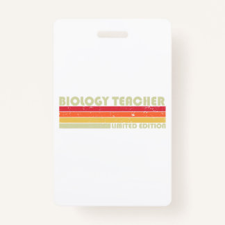 BIOLOGIE-TEACHER Funny Job Title Professional Birt Badge
