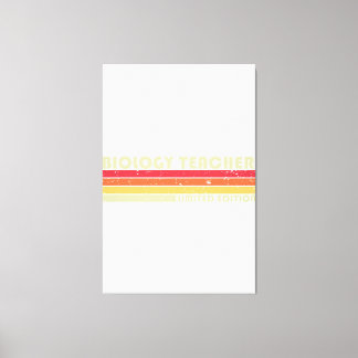 BIOLOGIE-TEACHER Funny Job Title Professional Birt Canvas Afdruk