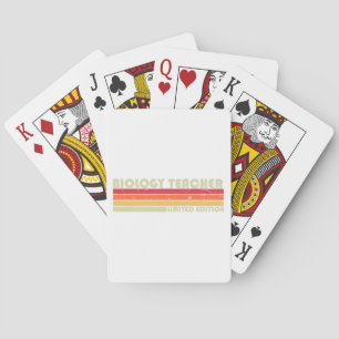 BIOLOGIE-TEACHER Funny Job Title Professional Birt Pokerkaarten