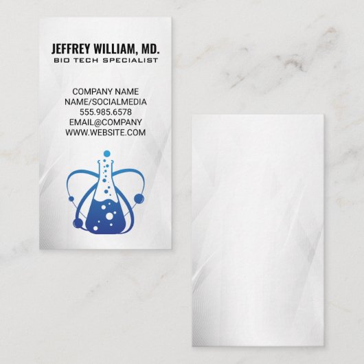 Biologie Tech | Logo voor natuurkundigen Visitekaartje (Voorkant / Achterkant)