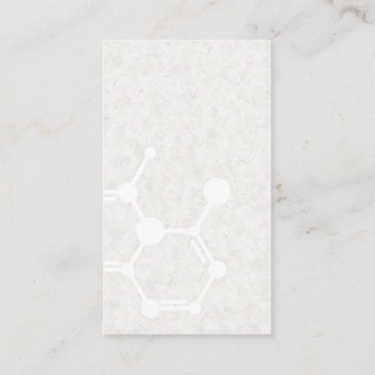 Biologie Tech | Molecuul | Wetenschap Startup Visitekaartje (Achterkant)