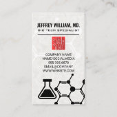 Biologie Tech | Molecuul | Wetenschap Startup Visitekaartje (Voorkant)