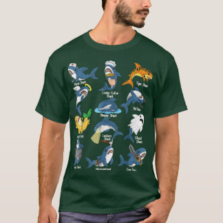 Biologie van haaiensoorten Verschillende soorten h T-shirt