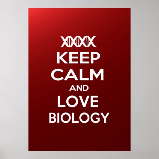 Biologie van kalk en liefde behouden poster (Voorkant)