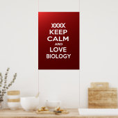 Biologie van kalk en liefde behouden poster (Keuken)