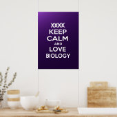 Biologie van kalk en liefde behouden poster (Keuken)