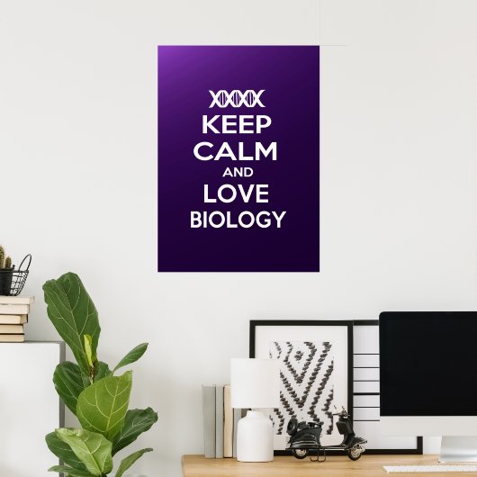 Biologie van kalk en liefde behouden poster (Thuiskantoor)