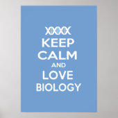 Biologie van kalk en liefde behouden poster (Voorkant)