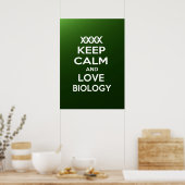 Biologie van kalk en liefde behouden poster (Keuken)