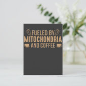 Biologie van Mitochondria en koffie-minnaar Briefkaart (Staand voorkant)
