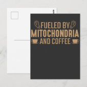 Biologie van Mitochondria en koffie-minnaar Briefkaart (Voorkant / Achterkant)
