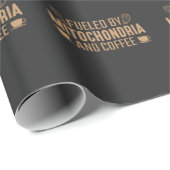 Biologie van Mitochondria en koffie-minnaar Cadeaupapier (Rol Hoek)