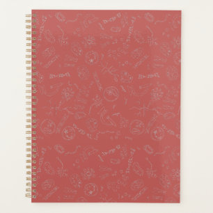 Biologiediagram ontwerp donkerroze planner