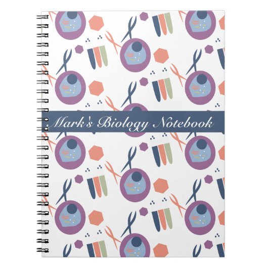 Biologieklasse Cel Lab zwart Notitieboek (Voorkant)
