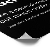 Biologieleraren Grappig Cool Gezegde Poster (Hoek)