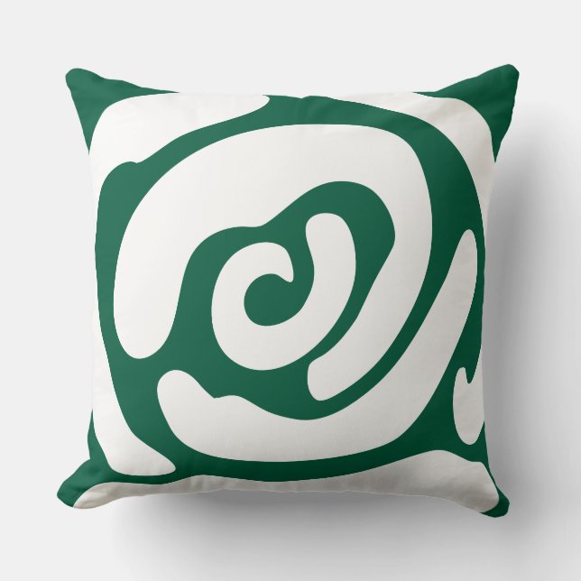 Biologisch Abstract roos Kussen (Voorkant)