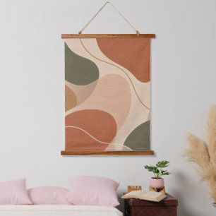 Biologisch Abstract Wandtapijt Hangend Wandkleed