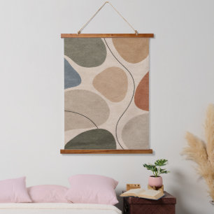 Biologisch Abstract Wandtapijt Hangend Wandkleed