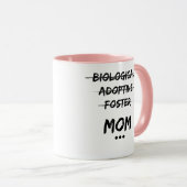 Biologisch, adoptief, foster...mama mok (Voorkant rechts)