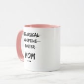 Biologisch, adoptief, foster...mama mok (Voorkant links)