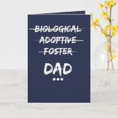 Biologisch, adoptief, foster...pap kaart (Gele Bloem)