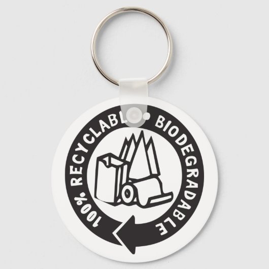 Biologisch afbreekbare Sleutelhanger (Voorkant)