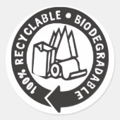Biologisch afbreekbare Stickers (Voorkant)
