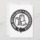 Biologisch afbreekbare uitnodigingen (Voorkant)