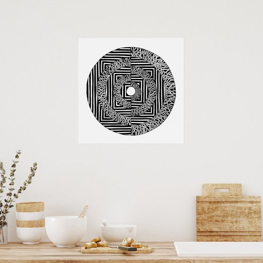 Biologisch:anorganisch Poster (Keuken)