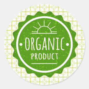 Biologisch artikel groene sticker