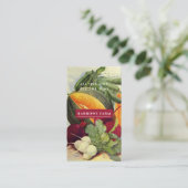 Biologisch Boerderij  zaadpakket Groenten Visitekaartje (Staand voorkant)