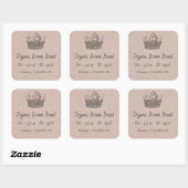 Biologisch Bruin Brood Sticker (Vel)