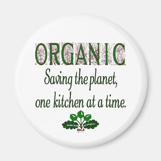 Biologisch De Planet Kitchen Gezegde Magnet redden (Voorkant)