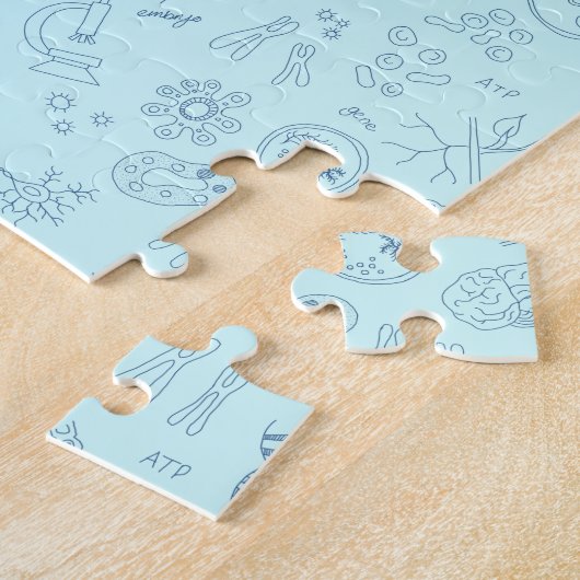 Biologisch diagram patroon legpuzzel (Zijkant)