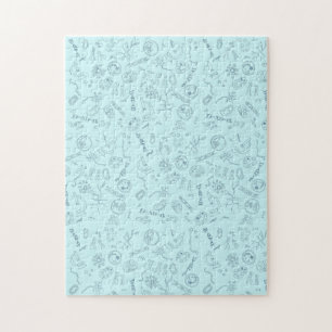 Biologisch diagram patroon legpuzzel