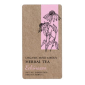 Biologisch Echinacea Kruidenthee Kraft Business La Etiket (Voorkant)