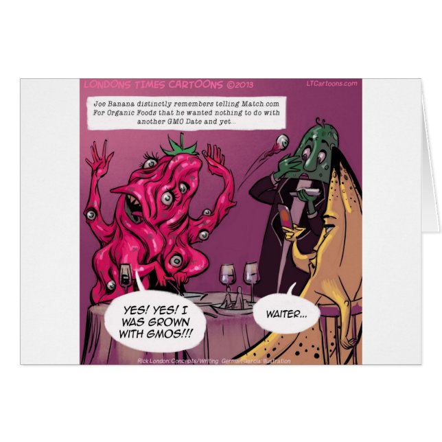 Biologisch en GMO Datum Grappig (Voorkant Horizontaal)