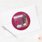 Biologisch en GMO Datum Grappig Ronde Sticker (Envelop)