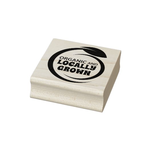 Biologisch en plaatselijk gekweekt Boerderij Rubberstempel (Stempel)