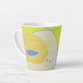 Biologisch, fruit zoals design latte mok (Linkerhoek)