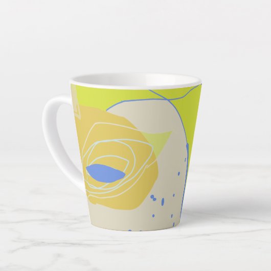 Biologisch, fruit zoals design latte mok (Linkerhoek)